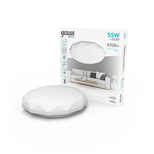 Светильник Basic Space Diamond НПС 55W 4700lm 4000K 220-240V IP20 500*80 LED 1/10 995439260