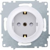Розетка 1-м СП Florence 16А IP20 с заземл. защ. шторки винтов. клеммы механизм бел. (1E10101300) 2172764