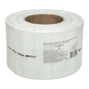 Термоусаживаемая трубка ТУТ нг 80/40 белая рулон PROxima tut-80-w