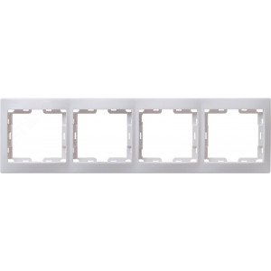 Рамка 4-м КВАРТА РГ-4-КБ горизонт. бел. EMK40-K01-DM