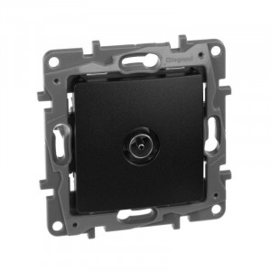 ETIKA Розетка телевизионная TV Звезда антрацит 672651