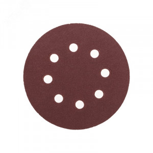 Диск абразивный на ворсовой основе, на липучке, перфорированный, P180, 125мм, 10 шт. KR-91-1169