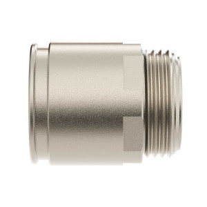 Муфта труба-коробка д.32мм, IP66/IP67, М32х1,5, никелированная латунь 6111-A32N