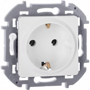 Розетка 1-м СП Inspiria 16А IP20 250В 2P+E немецк. стандарт механизм бел. Leg 673720