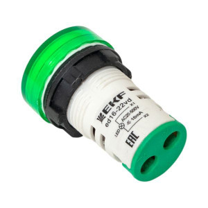 Индикатор значения напряжения ED16-22VD зел. PROxima ed16-22vd-g, Лампа сигнальная d22, 70-500V