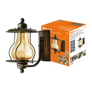 Светильник садово-парковый "Рим" 60 Вт, вверх, алюм., янтарное/кофейный, Е27, SQ0330-0210