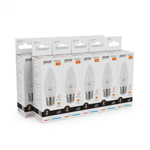 Лампа светодиодная Elementary 12Вт свеча 3000К тепл. бел. E27 950лм 30212