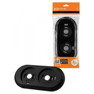 Рамка 2-х постовая черная «Виви» SQ1820-1290