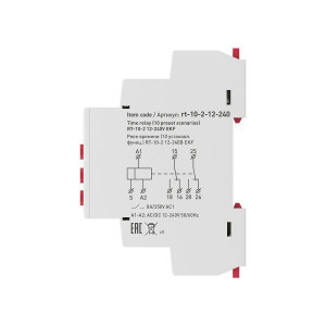 Реле времени (10 устанавл. функц.) RT-10 12-240В PROxima rt-10-12-240
