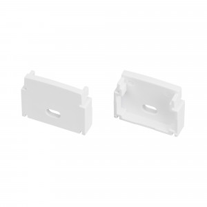 Заглушка FANTOM-W23-S с отверстием 047500, Заглушка с отверстием для профиля FANTOM-BENT-W23 при использовании пластикового экрана. Пластик, цвет - белый. В комплекте две заглушки. Цена за комплект.