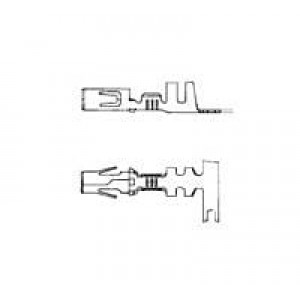 925714-1 (Cut Strip), Штыревые и гнездовые соединители SCKT CONT .050-2.10 Cut Strip of 100