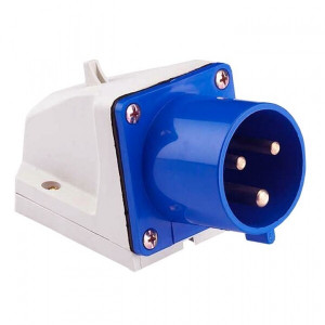 Вилка стационарная 513 16А 2P+PE 220В IP44 ps-513-16-220