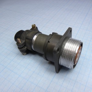 2РМДТ24БПН10Г5В1В, Соединитель  цилиндрический низкочастотный негерметичный