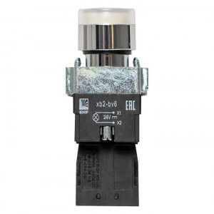 Кнопка BA21 с подсветкой 24В белая NO PROxima xb2-bw21-24