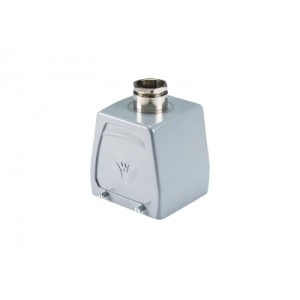 Крышка разъема 70.352.3235.0, Крышка разъема на кабель, типоразмер 32B, без уплотнителя, 1 кабельный ввод M32x1,5, IP54, с верхним расположением, без защелок (упоры для двух защелок), материал корпуса: алюминиевый сплав