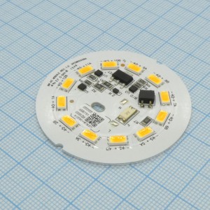 9W AC Direct (3000K), Модуль LED 9W/ 3000K/ Uin=190...280v (AC)/ 810Lm / CRI=80/  D=48mm /120°