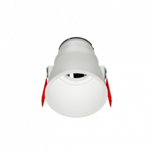 Рамка для модульного светильника "ВАРТОН" FLEX 50 04 круглая встраиваемая утопленная 95х70мм RAL9010 V1-R0-00435-10008-2000000