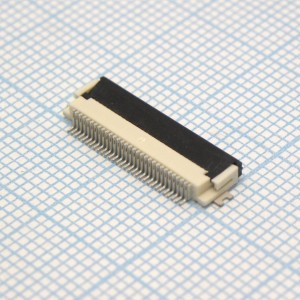 FPV-WHB21R-30 (0.5мм), Разъем для плоского шлейфа, 30 контактов, шаг 0.5мм, нижние контакты