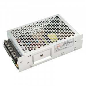 Блок питания HTS-100M-12 (12V, 8.3A, 100W) 015032, Источник напряжения с гальванической развязкой для светодиодных изделий. Входное напряжение 176-264 VAC. Выходные параметры: 12 В, 8,3 А, 100 Вт. Встроенный PFC >0,5. Негерметичный алюминиевый сетчатый корпус IP 20. Габаритные размеры длина 159 мм, ширина