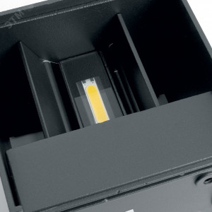 Светильник светодиодный уличный ДБУ-2х3w вверх/вниз 4000K IP54 черный 11870