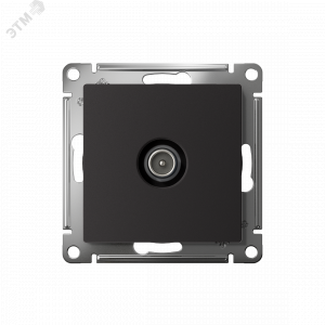 Розетка телевизионная TV AtlasDesign коннектор механизм карбон SE ATN001093