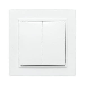 Выключатель 2-кл. СП Минск 10А IP20 бел. Basic ERV10-023-10