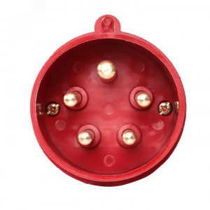 Вилка переносная 015 16А 3P+PE+N 380В IP44 ps-015-16-380