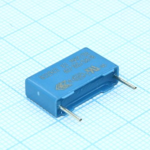 B32922C3104K, Пленочный помехоподавляющий конденсатор X2,  0.1uF ±10%, 305VAC, радиальные выводы с шагом 15mm, (18 x 5 x 10.5mm)