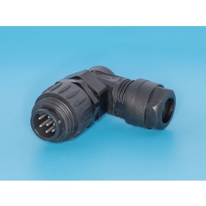 C016-30K006-100-12, Разъем серии C016 7 контактов, вилка на кабель, прямой угол, T 3104 081, T 3104 091