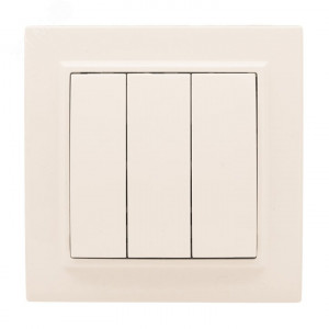 Выключатель 3-кл. СП 10А бежевый Минск ERV10-024-20