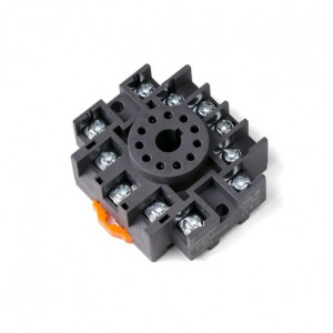 Колодка для реле SUB11-A, Колодка для реле, 4 группы переключающих контактов, винтовая фиксация провода, монтаж на DIN рейку, 300V, 10A, для реле серий: RUB