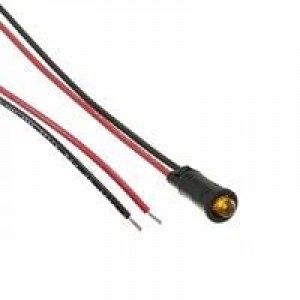 5110F3-12V, Светодиодные панельные индикаторы AMBER DIFFUSED 5/32" MOUNTING HOLE