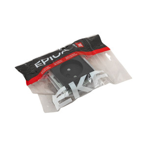 Механизм розетки, 16А, без заземления, без шторок, ч-рный Эпика EKF UP1-SOB-100