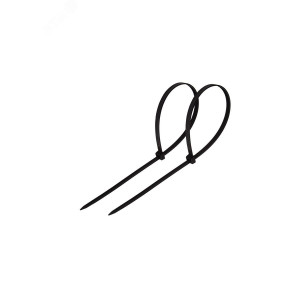 Хомут кабельный 7.6х400 нейл. черн. (уп.100шт) 07-0401-8