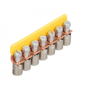 Соединительная перемычка IVB WK 4 - 7, Соединительная перемычка, 7 полюсов, неизолированная, винтовая, для клемм: WK 4/U; WK 4TKS