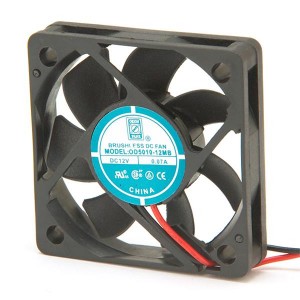 OD5010-12HB, Вентиляторы постоянного тока DC Fan, 50x10mm, 12VDC, 11CFM, Ball Bearing, Wire Leads