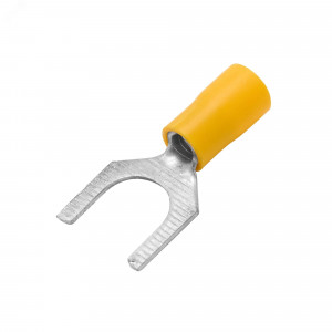 Наконечник вилочный НВИ 6-6 с изолированным фланцем желтый (50шт) 2C16P