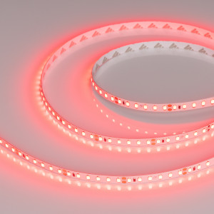 Лента RT-A120-8mm 24V Red (9.6 W/m, IP20, 2835, 5m) 008781(2), Гибкая лента LUX, светодиоды 2X smd 2835, 120шт/м (600шт на 5м), белая плата 8мм, скотч 3М. Цвет КРАСНЫЙ. Питание 24В, мощность 9,6 Вт/м (48 Вт на 5м), угол 120°. Размеры 5000х8х1,5 мм. Мин.отрезок 50мм (6 LED). Цена за 1м.