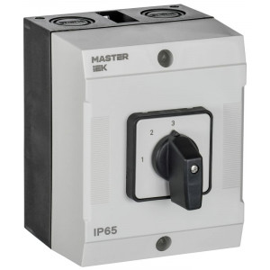 Переключатель кулачковый 10А (сх. 82) в боксе стандартная рукоятка IEK MI-CS20-010-082