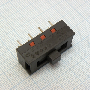 DSE-2310, Переключатель движковый вертикальный 3пол 8выв 250VAC 6.5A