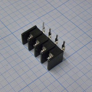 DG35R-B-04P-13-00A(H), Барьерный клеммный блок 4 контакта. Серия DG35R-B