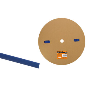 Термоусаживаемая трубка ТУТнг 12/6 синяя (100 м/ролл) SQ0518-0027