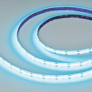 Лента герметичная COB-SE-X840-10mm 24V RGB (16 W/m, IP65, CSP, 5m) 041390, Лента COB сплошной засветки без видимых светодиодов, герметичная IP65 (SE - силиконовое покрытие). Светодиоды CSP, 840 шт/м (4200 шт на 5 м), белая плата, скотч 3M. Цвет RGB, угол 140°. Питание 24V, мощность 16 Вт/м (80 Вт на 5 м). Размеры 5000x10x4 мм. М
