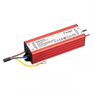 Блок питания ARPJ-SN-84600-PFC (50W, 54-84V, 600mA) 041906, Источник тока с гальванической развязкой для светильников и мощных светодиодов. Входное напряжение 100-240 VAC. Выходные параметры: 54-84 В, 600 mА, 50 Вт. Встроенный PFC >0.95. Герметичный металлический корпус IP 65
