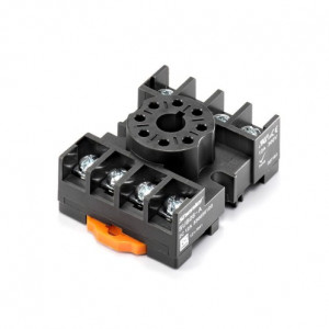 Колодка для реле SUB08-A, Колодка для реле, 2 группы переключающих контактов, винтовая фиксация провода, монтаж на DIN рейку, 300V, 12A, для реле серий: RUB