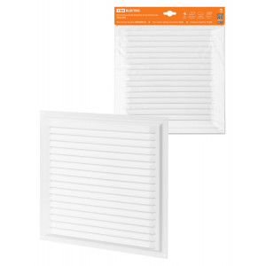 Решетка металл. 300х300, белая, с покрытием полимерной эмалью, SQ1807-0705