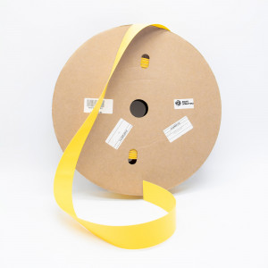 ump622130, Термоусадочная трубка плоская для печати ТТУ-НГ-LSZH 3/1 для провода 9.3-21.6 мм, желтая, в рулоне 50м. (1)