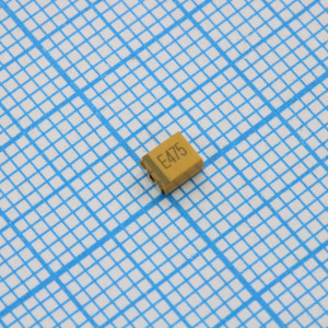 CA45L-B025K475TE1k0, Конденсатор танталовый SMD с низким ESR 25 В 4,7 мкФ ±10%