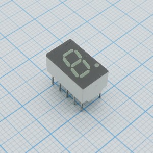 HDSP-7803, Семисегментный светодиодный индикатор зелёный, общий катод