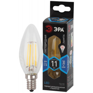Лампа светодиодная филаментная F-LED B35-11W-840-E14 11Вт B35 свеча 4000К нейтр. бел. E14 Б0046987